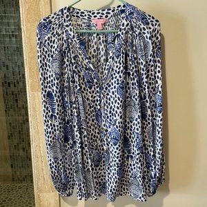 Lilly Pulitzer Button Front Top